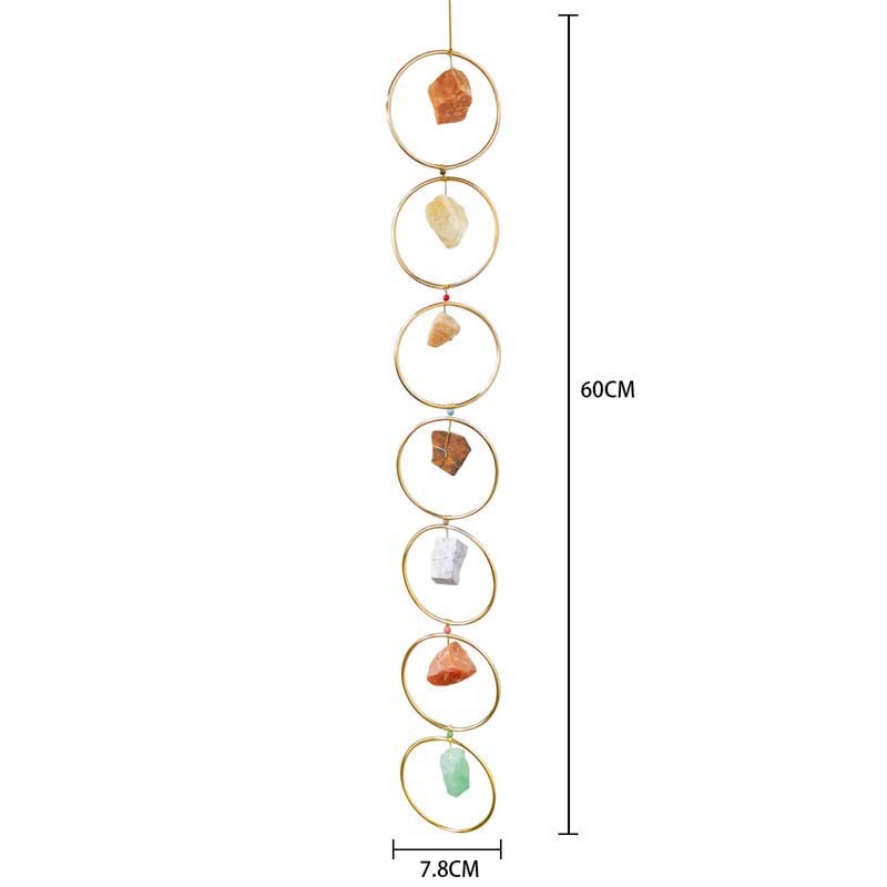 New Crystal Gemstone Wall Decoration Seven Ore Wind Bells