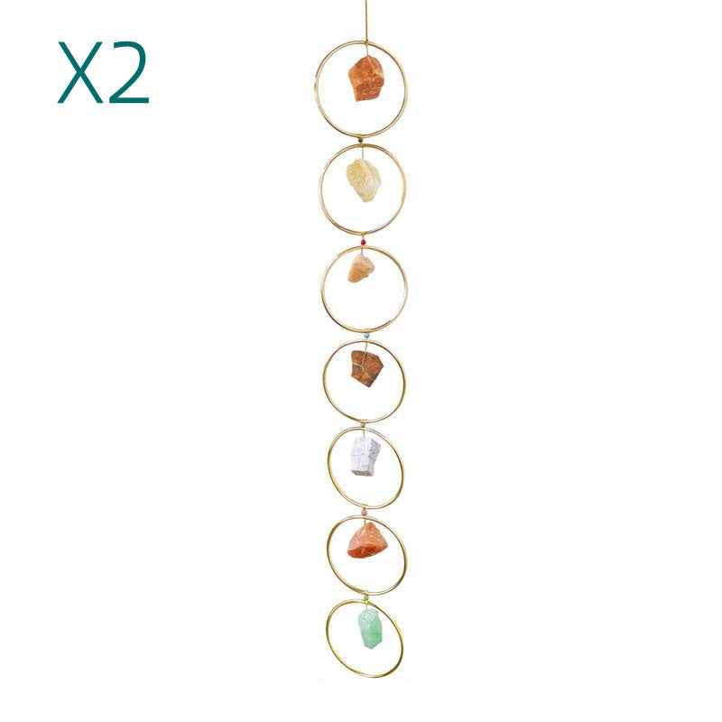 New Crystal Gemstone Wall Decoration Seven Ore Wind Bells